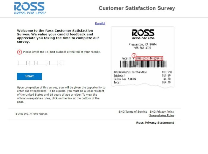 Rosslistens.com - Win $1000 Gift Card - Ross Survey